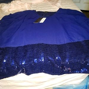 Nwt- Navy Blouse